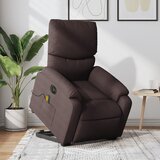 The Living Store Električni masažni naslanjač s funkcijo vstajanja temno rjav - Električni Masažni Naslanjač S Funkcijo Vstajanja, (21501872) | Shoptok.si
