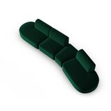 Milo Casa Zelena žametna sedežna garnitura desni kot 428 cm Paolo – | Shoptok.si