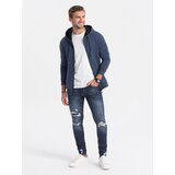 Ombre Men's unbuttoned hooded sweatshirt u