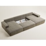 Maison de Rêve Smeđa sklopiva/s prostorom za odlaganje kutna garnitura od šenila (u obliku slova "U") Kyoto – | shoptok.hr