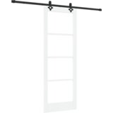 vidaXL klizna vrata s hardverskim setom bijela 78x211 cm masivni bor | shoptok.hr