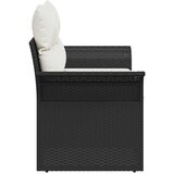  Vrtni kauč s jastukom Crna 141 x 62 x 69cm poliratan | Eponuda.ba