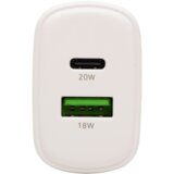 Home Punjač SA20PPS, 1 x USB-A, 1 x USB-C, 20W, GaN, Bijeli | Eponuda.ba