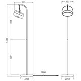 Osram led podna lampa decor puck LED/12W/230V cri 90 crna | Eponuda.com