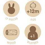 MILAN Drvena edukativna igra Rabbit Zeko | shoptok.hr