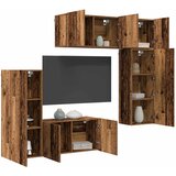  TV zidna jedinica 5 kom. Staro drvo Konstruirano drvo Smeđa 100 x 30 x 41 cm | shoptok.hr