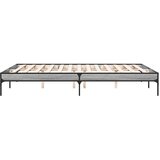  Okvir kreveta boja hrasta 160x200 cm konstruirano drvo i metal Siva 160 x 200 cm | shoptok.hr