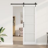 vidaXL Notranja vrata s steklom 'ORKDAL'Bela 78x232x4 cm | Shoptok.si