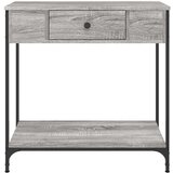  Konzolni stol siva boja hrasta 75x34 5x75 cm konstruirano drvo | shoptok.hr
