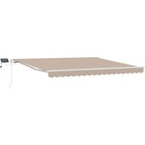  Skrovita tenda Bež 400 × 300 cm Tkanina i čelik | shoptok.hr