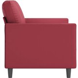  Dvosjed od tkanine crvena boja vina 120 cm od umjetne kože | shoptok.hr