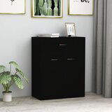 Maison Chic Komoda - Predalnik črna 60x30x75 cm inženirski les, (21716497) | Shoptok.si