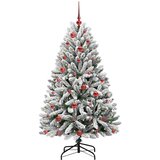  Umjetno božićno drvce Zelena i bijela 150 cm PVC i metal | shoptok.hr