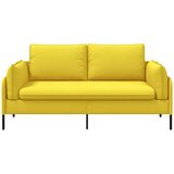 SOFA za dvije osobe Svijetlo žuta 188 x 81 x 89 cm Tkanina Slike