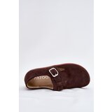 Zazoo Suede Lace-Up Shoes Barefoot Women's With Buckle Patches | Shoptok.si