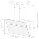 Elica aspirator stripe BL/A/60/LX | ePonuda.com