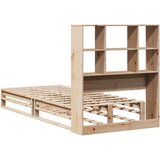 vidaXL Krevet s regalom za knjige bez madraca 90x200 cm masivno drvo | shoptok.hr