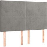  Krevet s oprugama i madracem svjetlosivi 140x200 cm baršunasti | shoptok.hr