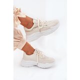 Boto Sneakers Women's Sports Shoes On Thick Sole Beige Lerila | shoptok.hr