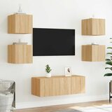  Zidni TV ormarić s LED svjetlima boja hrasta 30,5 x 35 x 30 cm | Eponuda.com