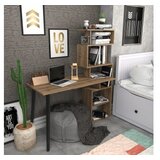 Hanah home Vina radni sto od oraha 133x55x146,4 cm, smeđa | Eponuda.ba