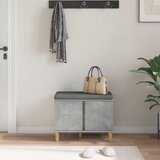  Klupa za hodnik s jastukom Betonsko Siva 60 x 38 x 46 cm | shoptok.hr