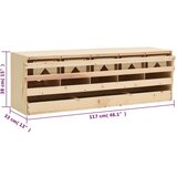  Gnijezdo za nesilice s 5 odjeljaka 117x33x38cm masivna borovina | shoptok.hr
