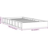  Okvir za krevet boja meda 75x190 cm mali od masivnog drva | shoptok.hr