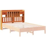 vidaXL Vzglavje s predelki voščeno rjavo 160 cm trdna borovina | Shoptok.si