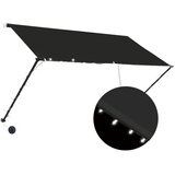 Maison Chic Zložljiva tenda - Senčniki z LED lučmi 250x150 cm antracitna, (22038201) Cene