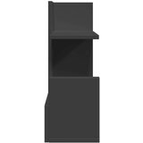  Organizator za pisalno mizo črn 49x20x52,5 cm inženirski les, (21413929) | Shoptok.si