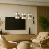  Visilica na sajli VALENTINO 3xE27/15W/230V bež/transparentan | Eponuda.com