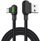 McDodo USB na mikro USB kabel CA-5280 LED, 3m (črn), (20627664) | Shoptok.si