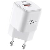 Konfulon kućni punjač JK75, gan, QC3.0 18W, pd 20W beli Cene