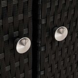  Cabinet s policom Crna 70 x 50 x 87 cm Poliester i Roly Rattan | shoptok.hr