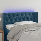  LED uzglavlje tamnoplavo 103x16x78/88 cm baršunasto | shoptok.hr
