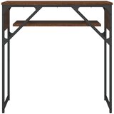  Konzolni stol s policama boja smeđeg hrasta 75x30x75 cm drveni | Eponuda.ba