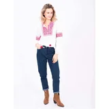 Brakeburn Pink and White Women's Loose Blouse - Women