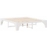  Krevetna konstrukcija Bijelo 200 x 200 cm Čvrsto borovo drvo Bijela 207 x 207 x 40 cm | Shoptok.si
