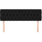  Uzglavlja crna 160x7x78/88 cm od tkanine | shoptok.hr