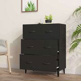 Komoda crna 69 5 x 34 x 90 cm od konstruiranog drva | shoptok.hr