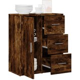  Komoda dimljeni hrast 60 x 31 x 70 cm od konstruiranog drva | shoptok.hr