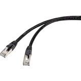 Renkforce RF-4538208 RJ45 omrežni kabel\, Patch kabel CAT 6a S/FTP 60.00 m črna primeren za uporabo na prostem 1 kos, (20418395) | Shoptok.si