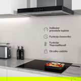 Klarstein Verosteel indukcijska kuhalna plošča, Elegantna, minimalistična, zmogljiva, 4 kuhališča, 7400 W, 60 cm | Shoptok.si