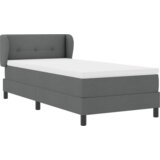 Box Spring Krevet s madracem Tamno siva 80x200 cm Tkanina | shoptok.hr