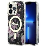 Guess OVITEK GUHMP14LHCFWSK ZA IPHONE 14 PRO ČRNI OVITEK Z ROŽICAMI ZA MAGSAFE, (21834056) | Shoptok.si