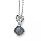 Oliver Weber ženski Lash Dark Grey Lančić Sa Swarovski Sivim Kristalnim Priveskom | ePonuda.com