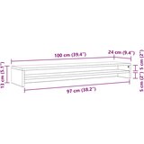 vidaXL stalak za monitor boja hrasta sonome 100 x 24 x 13 cm iverica | shoptok.hr