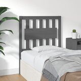  Uzglavlje za krevet sivo 80,5 x 4 x 100 cm od masivne borovine | shoptok.hr