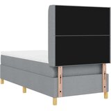  Krevet s oprugama i madracem svijetlostiva boja 80 x 200 cm tkanina | shoptok.hr